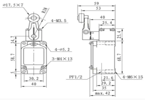 High temperature limit switch XWKA