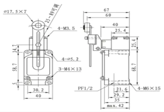 High temperature limit switch XWKB