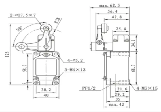 High temperature limit switch XWKJ