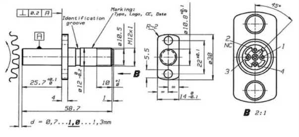 KJT--D12A differential Hall-Effect speed sensor 8-32DVC