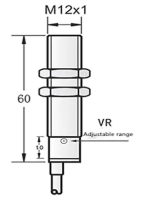 M12 Laser photoelectric sensor diffuse type