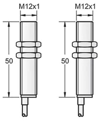 M12 Laser photoelectric sensor through beam type