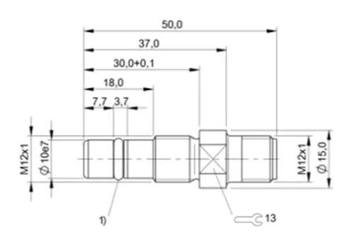 M12 high pressure proximity sensor shielded NO NC with M12 connector