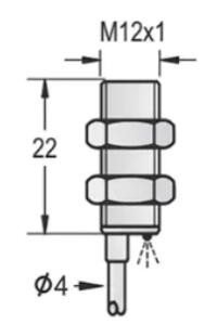 M12 inductive proximity sensor unshielded 10-36VDC PNP NPN NO NC
