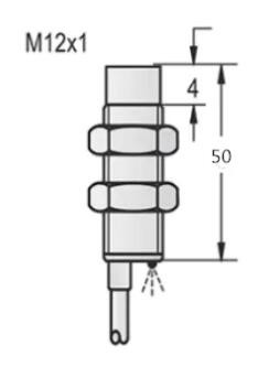 M12 inductive proximity sensor unshielded AC NO NC Sn=6mm/8mm