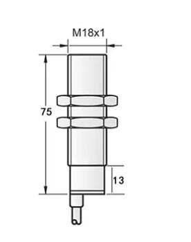 M18 capacitive proximity sensor shielded PNP NPN NO NC NO+NC