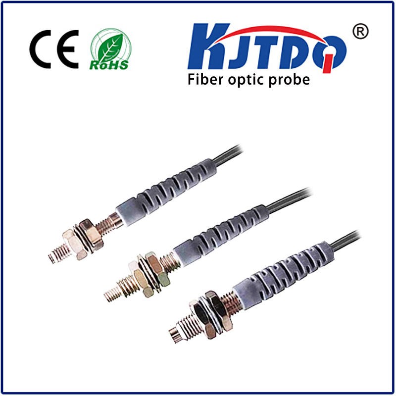 M3 fiber optic sensor diffuse PNP/NPN Sn=0-80mm stainless steel fibre optic probe