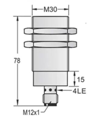 M30 high temperature proximity sensor shielded PNP NPN NO NC NO+NC