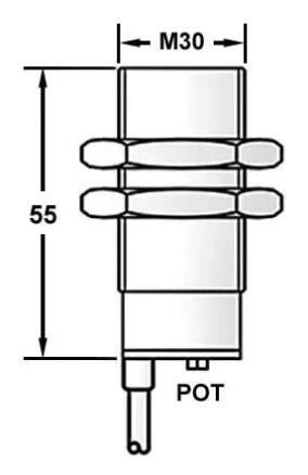 M30 inductive proximity sensor shielded AC NO NC long distance