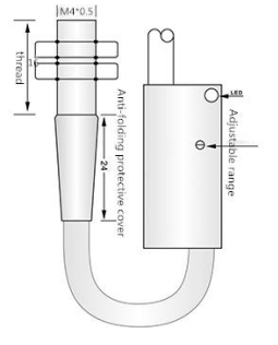 M4 Laser photoelectric sensor diffuse type