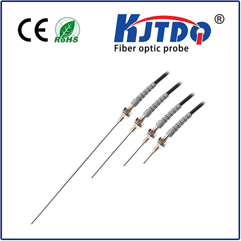 M4 fiber optic sensor diffuse PNP/NPN Sn=40mm stainless steel fiber probe