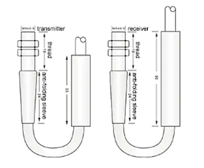 M5 Laser photoelectric sensor through beam type