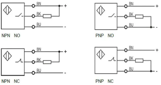 M6 fiber sensor through beam PNP/NPN Sn=0-1000mm nickel plated brass