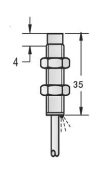 M8 inductive proximity sensor unshielded PNP NPN NO NC Sn=2mm