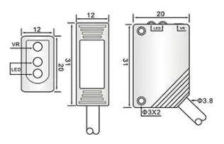 Q31 Laser photoelectric sensor diffuse type