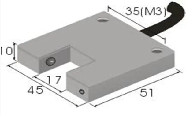 Yarn optical sensor DU17 24VDC NPN PNP NC for textilesor DU17 24VDC NPN PNP NC for textile